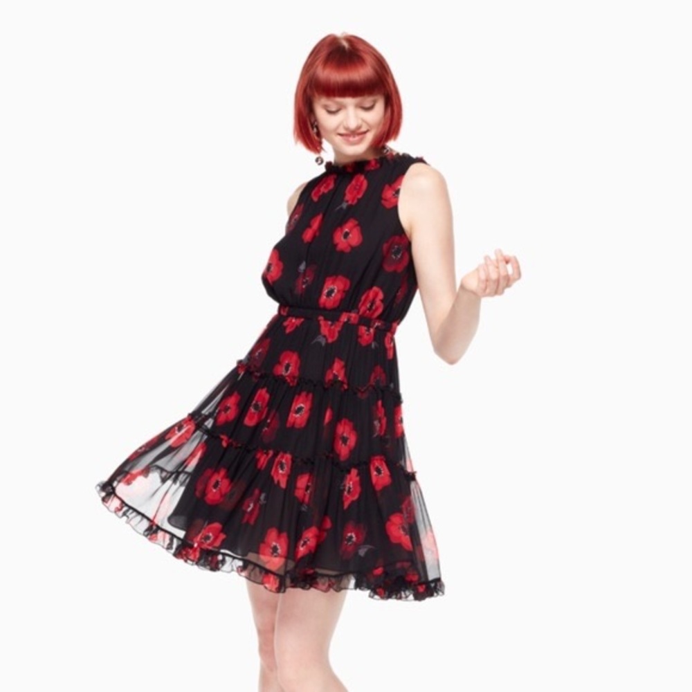Kate Spade Silk Poppy Dress